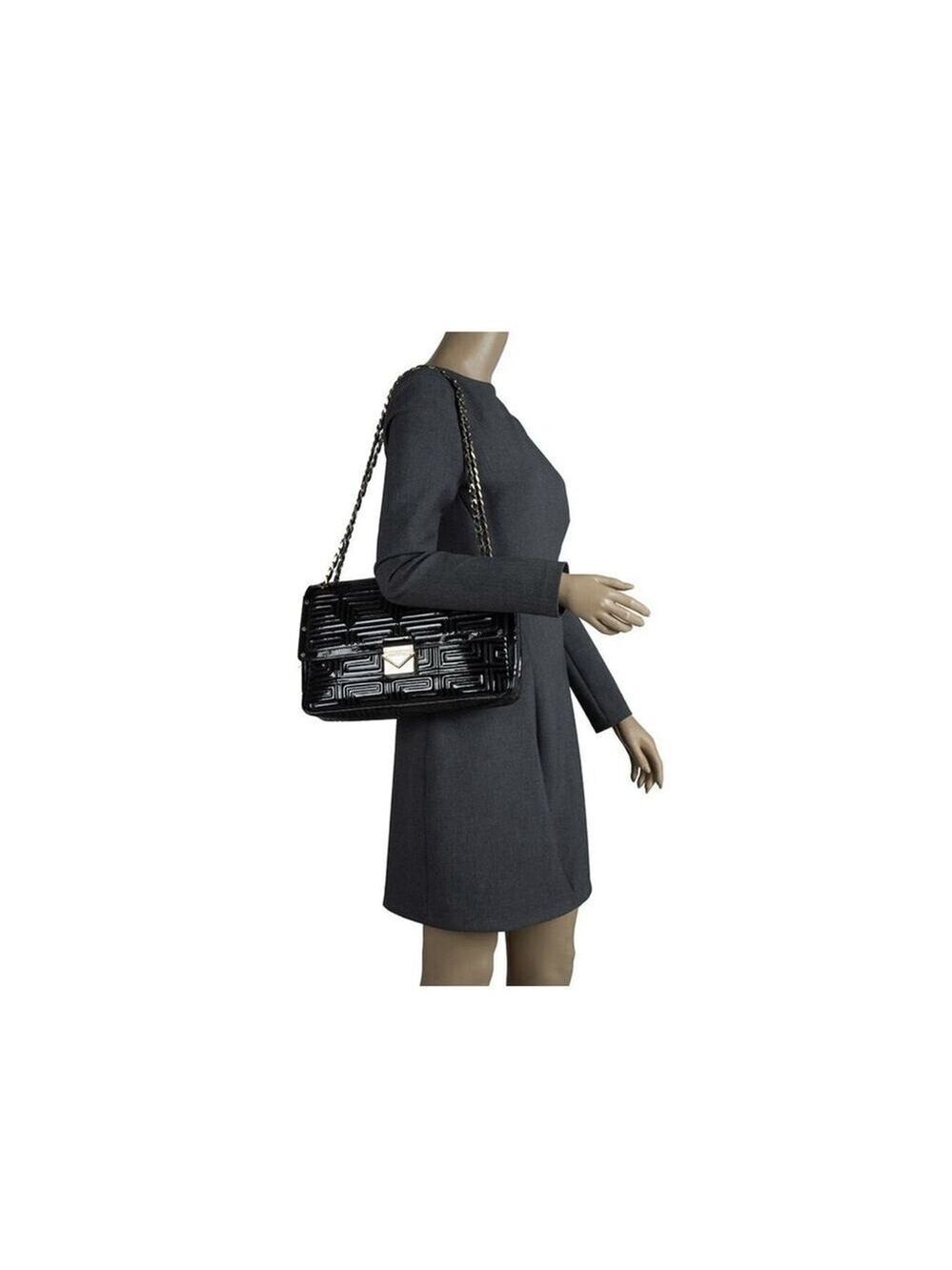 Gianni Versace Quilted Patent Leather Shoulder Bag - Picture 2 of 16